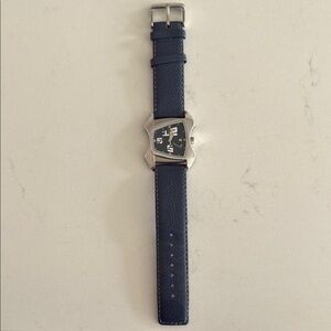 Women’s Blue Leather Strap Watch